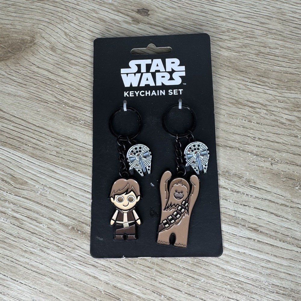Star Wars Han Pilot & Chewie Co-Pilot Keychain Set - BoxLunch Exclusive - Disney